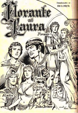 The masterpiece Florante at Laura written by Francisco "Balagtas" Baltazar became widespread as it pervaded all forms of media such as the comic version pictured here.